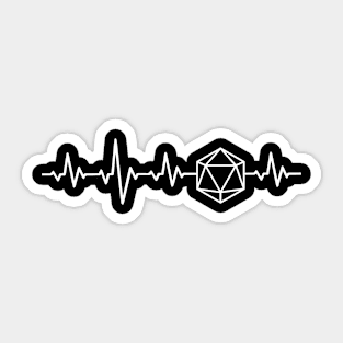 D&D Heartbeat Sticker